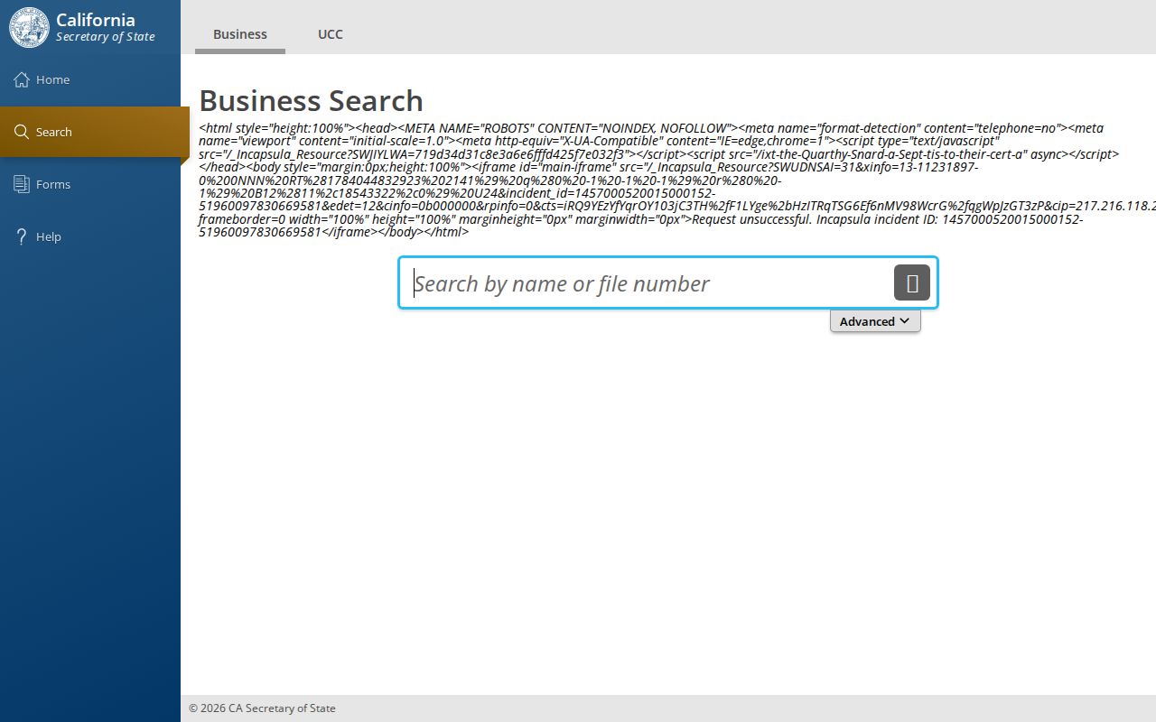 Orange people directories source for California SOS business entity search