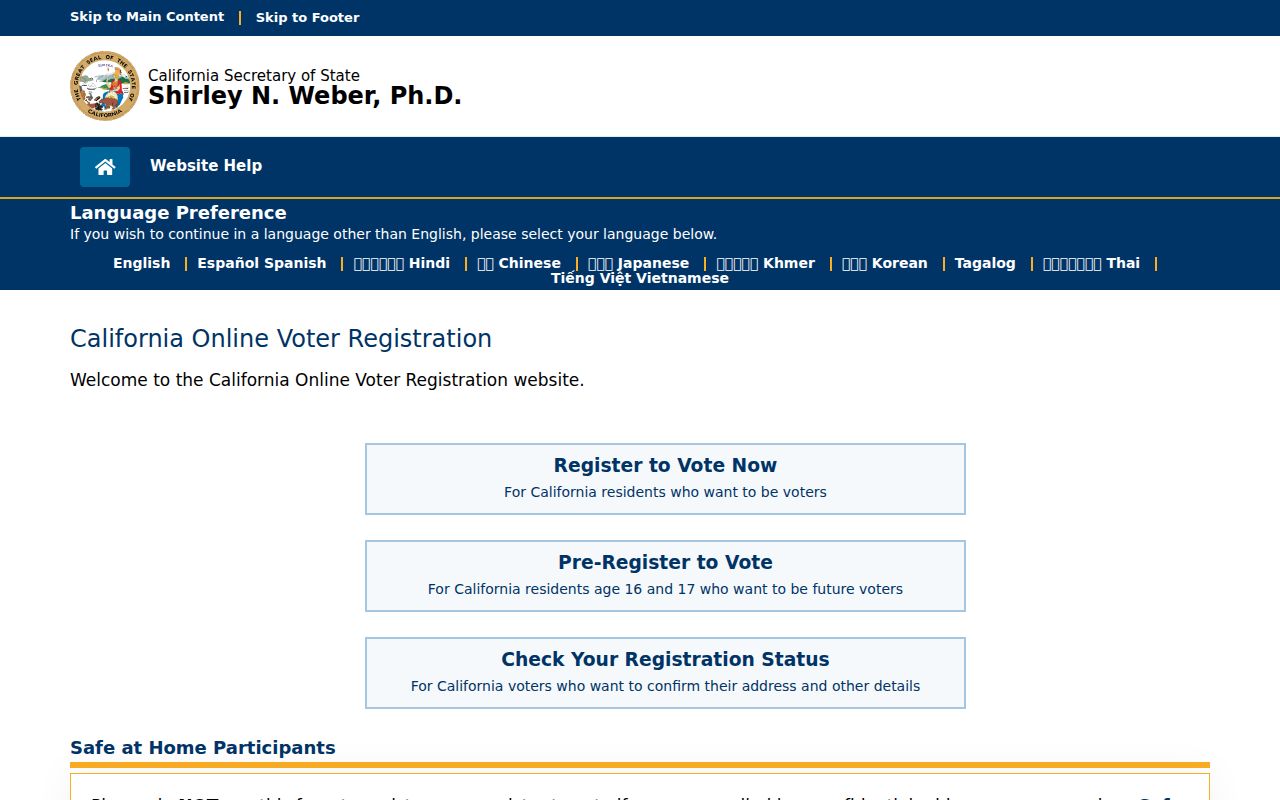 Orange voter registration records official registration portal